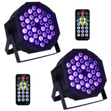 Garvee Foco UV LED 36W 36 LEDs Nero Supporto Regolabile Per Feste Bar Matrimoni