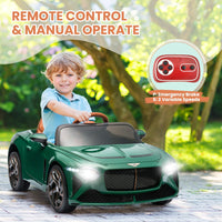 Garvee 12V Auto elettrica per bambini verde scuro con telecomando, veicolo elettrico stabile per divertimento in giardino e tour di scoperta per bambini e bambine dai 3 anni in su