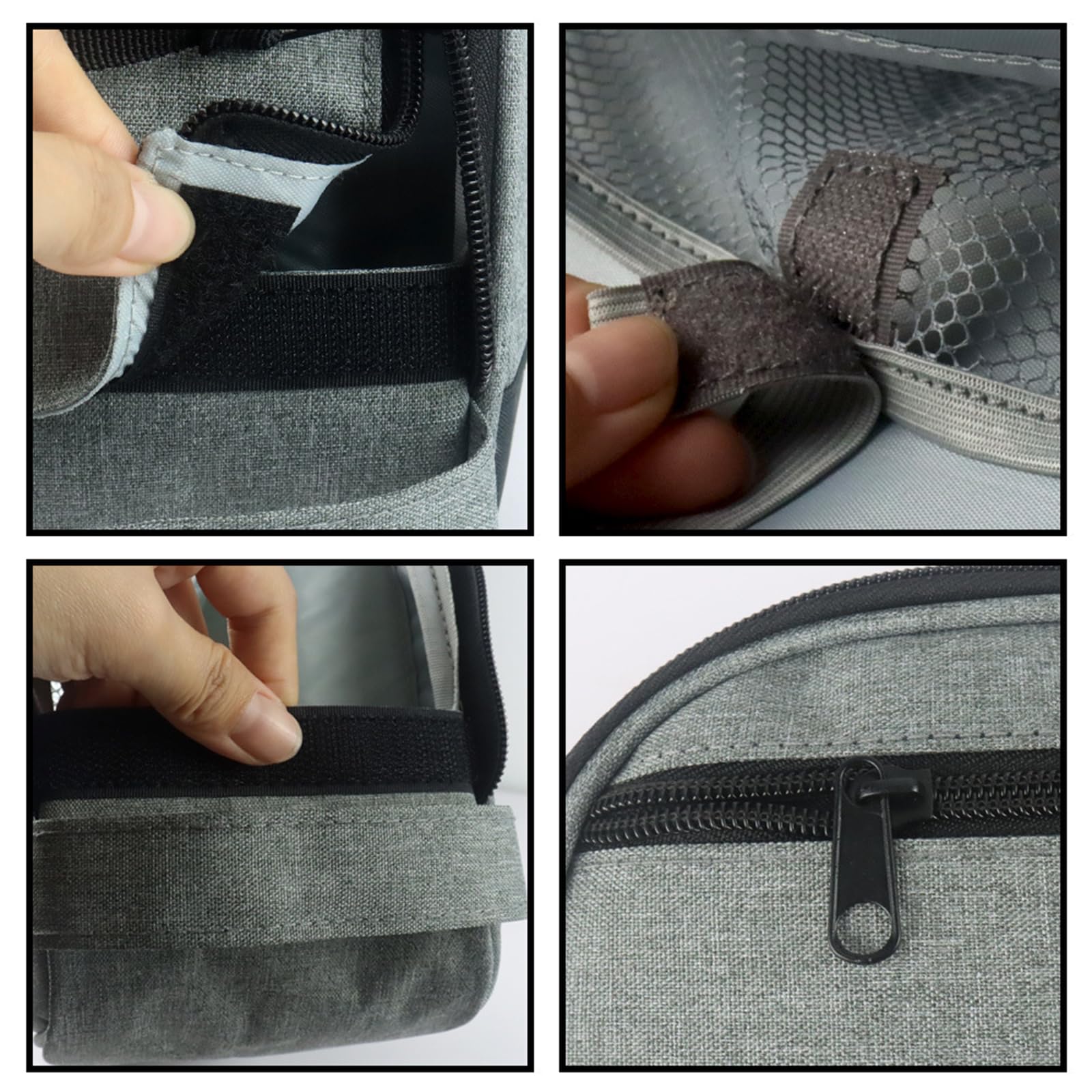 Garvee Borsa Porta CPAP in Nylon Resistente con Doppio Scomparto e Protezione Antiurto, Compatta con Manico, per Viaggi e Uso Esterno, Nero