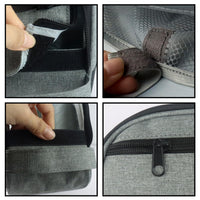 Garvee Borsa Porta CPAP in Nylon Resistente con Doppio Scomparto e Protezione Antiurto, Compatta con Manico, per Viaggi e Uso Esterno, Nero