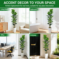 Albero artificiale Garvee da 6 piedi per interni, realistico, senza manutenzione, versatile, durevole, verde