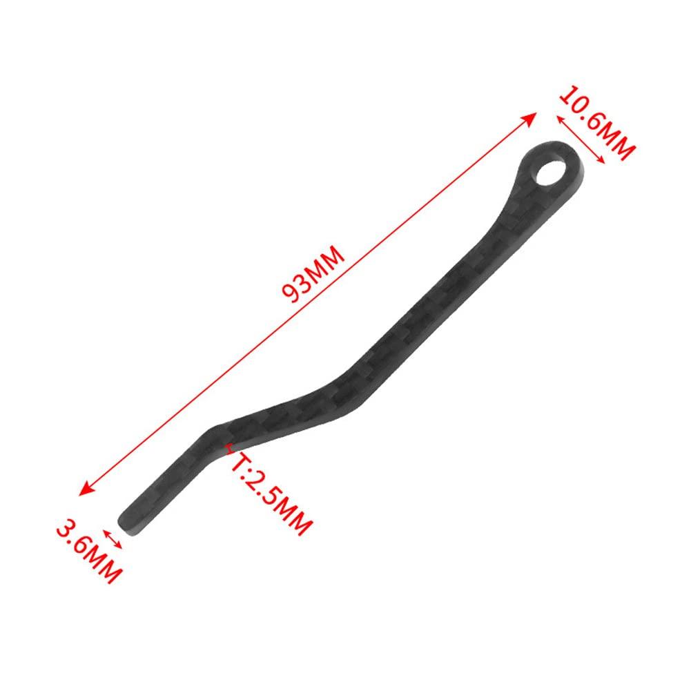 Garvee Catena Catcher in Fibra di Carbonio Ultralight per Moto e Bici - Stabilizzatore Catena Anti-Caduta - Montaggio Rapido Senza Attrezzi - Nero, 93x10.6x2.5mm