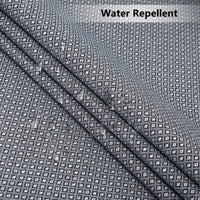 Tenda da doccia Garvee Navy in microfibra idrorepellente, resistente, 155 g/m², in poliestere, per bagno, 182,9 x 213,4 cm