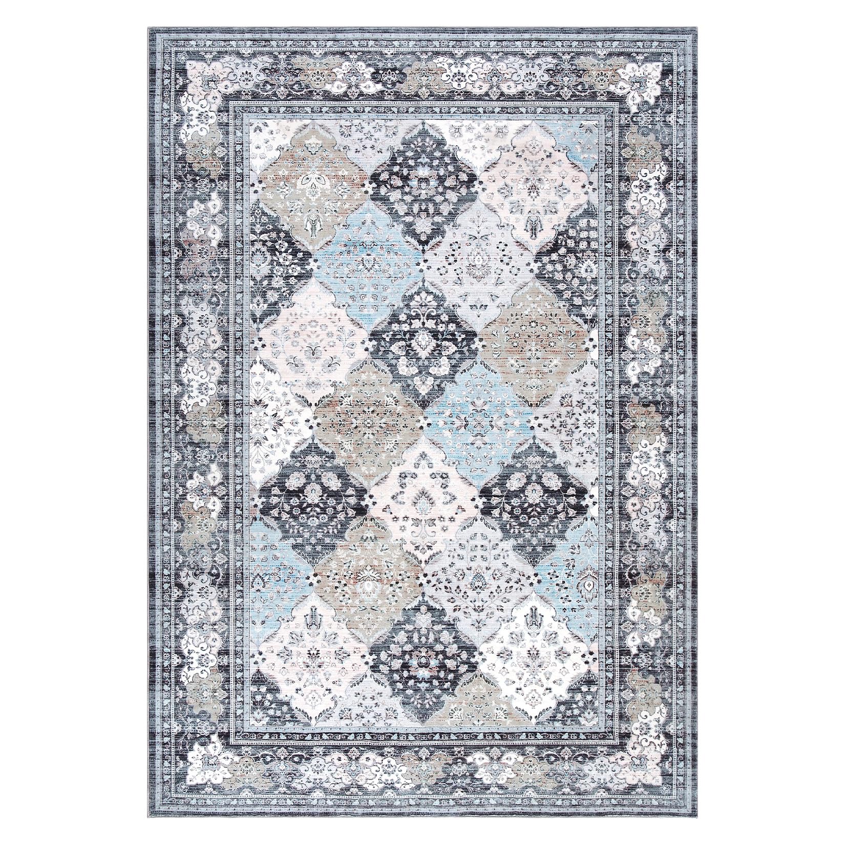 Tappeto marocchino Garvee, lavabile, antiscivolo, 80 x 150 cm, per soggiorno e cameretta dei bambini