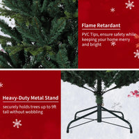 Albero di Natale Artificiale Garvee 210 cm PE/PVC con LED Risparmio Energetico per Grandi Stanze