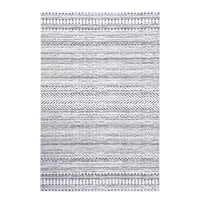 Tappeto GARVEE Boho Moroccan 200x290cm Grigio, idrorepellente, a pelo corto, resistente all'olio e alle macchie, lavabile, soggiorno e camera da letto