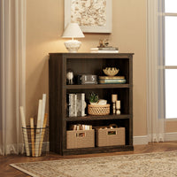 Libreria industriale Garvee Triple Wide a 4 ripiani, stabile e robusta, rovere, soggiorno