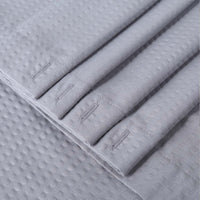 Tenda da doccia in microfibra Garvee con motivo in rilievo, idrorepellente, orlo appesantito, 12 occhielli, grigio, arredo bagno