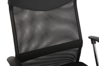 Sedia da ufficio ergonomica Garvee con supporto lombare regolabile, poggiatesta e braccioli per ufficio e gaming, altezza regolabile, nera