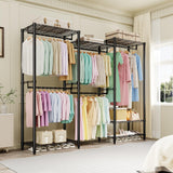 Garvee Portabiti Pesante in Acciaio Carbonio, Capacità 650 kg, Mensole Regolabili, Verniciato Antiruggine, Organizer Armadio, 194,3 cm A x 171,7 cm L x 39,4 cm P