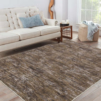 Tappeto moderno Garvee 160x230 cm marrone per soggiorno, camera da letto, ufficio, sala da pranzo, lavabile in lavatrice, antiscivolo, pieghevole