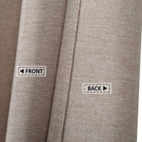 Garvee Duschvorhang Leinen-Look 240GSM Wasserabweisend Anti-Schimmel Polyester Mit Beschwerungsstreifen Rostfreie Ösen Light Coffee 48x78 Zoll Badezimmer