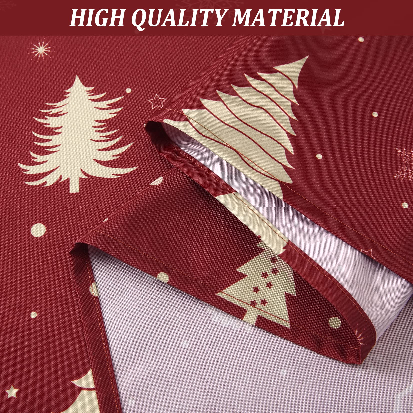 Tovaglia natalizia impermeabile Garvee con motivo a cervo, color oro, 137x229 cm, decorazione per feste e cucina