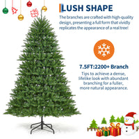 Albero di Natale artificiale Garvee da 225 cm con 700 LED in PE/PVC di alta qualità per soffitti alti ed eventi festivi