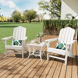 Garvee Set 2 Sedie Adirondack HDPE Resistente UV Patio Giardino 29.76''W x 31.79''D x 36.17''H Finitura Legno