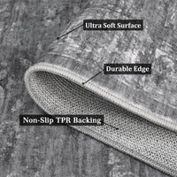 Tappeto per camera da letto retrò Garvee, antiscivolo, lavabile in lavatrice