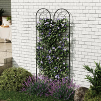 Set di tralicci da giardino Garvee da 2 pezzi per piante rampicanti, 55x12 pollici, metallo robusto, resistente alle intemperie, decorativo, per giardino e patio