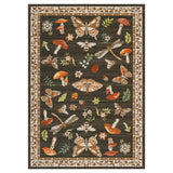 Garvee Tappeto Floreale Moderno Rustico Antiscivolo Lavabile Pelo Corto per Interni Soggiorno Camera da Letto Cucina Ufficio Multicolore