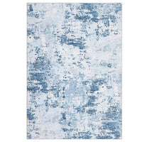 Tappeto moderno astratto Garvee 200 x 290 cm blu a pelo corto per soggiorno antiscivolo