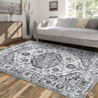 Garvee Alfombra De Salón 1400Gsm 100% Poliéster Terciopelo 580Gsm Lavable Plegable Estampado Perlas Persianas 80x150cm Soggiorno