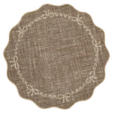 Tappeto Garvee Perlvelours 350gsm Robusto 1200gsm Antiscivolo TPR Lavabile Pieghevole Interni Beige - Marrone