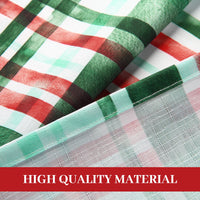 Tovaglia natalizia rotonda GARVEE, impermeabile, lavabile, a quadri rosso-verde, 152 cm, sala da pranzo, festiva