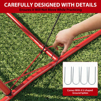 Garvee Football Rebounder 6x4 piedi – Robusto, versatile, ideale per uso interno ed esterno