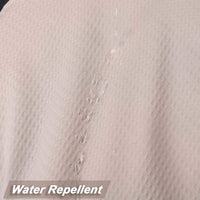 Tenda da doccia in microfibra Garvee, idrorepellente, 72x72 cm, color tortora goffrato, ad asciugatura rapida, facile da installare, bagno