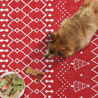 Tappeto natalizio Garvee, antiscivolo, lavabile, resistente alle macchie e all'acqua, per cucina, ingresso, camera da letto, lavanderia, poliestere, morbido