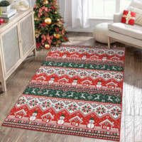 Tappeto natalizio Garvee grande, stile boho, lavabile in lavatrice, con albero di Natale, alce e fiocco di neve, per soggiorno, camera da letto, cucina, sala da pranzo, 140x200 cm