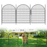Garvee Recinzione Da Giardino In Ferro Antiruggine, Cancello Basso, Flessibile E Stabile, 40in X 23.6ft, Nero, Per Giardino E Cortile