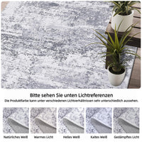 Tappeti astratti Garvee per camera da letto, tappeto lavabile per soggiorno, tappeto grande dal design moderno per sala da pranzo/ufficio, grigio 200x290 cm