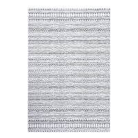Tappeto marocchino Garvee, idrorepellente, a pelo corto, resistente all'olio e alle macchie, grigio, 160x230 cm, soggiorno, camera da letto
