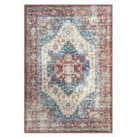 Tappeto orientale GARVEE 120x170cm, lavabile, morbido, aspetto rustico, pelo corto, soggiorno, camera da letto