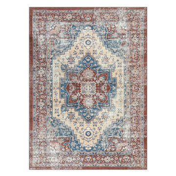Tappeti Garvee lavabili in lavatrice, antiscivolo, anti-caduta dei capelli, antimacchia, morbidi tappeti per soggiorno, camera da letto, sala da pranzo, cameretta dei bambini, ufficio, rosso ruggine, 80 x 150 cm