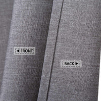 Garvee Flax Leinenähnlicher Schwerer Duschvorhang Mit Haken Für Hotel Luxus Bad 120x200 cm Grau