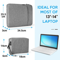 Borsa/custodia per laptop Garvee da 13 pollici per MacBook Pro 2020 M1-2016 ultrasottili, grigio