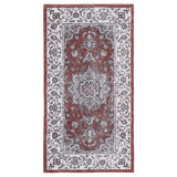 Garvee Machinewasbaar Tapijt Vlekbestendig Laagpolig Met Oosters Design Voor Binnen En Buiten 80 x 150 cm Rood