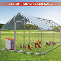 Nido per polli Garvee a 3 fori, in metallo, antiruggine, vassoio rimovibile per pollaio, fattoria, confortevole