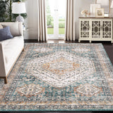 Garvee Tappeto Corridoio Vintage Design Boho Antiscivolo Lavabile Microfibra per Ingresso Soggiorno 60x230 cm Multicolore - Braun