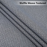 Tenda da doccia Garvee in tessuto di lino, idrorepellente, trama a nido d'ape, 72x72 pollici, bagno, hotel di lusso, occhielli antiruggine