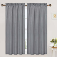 Tenda da cucina Garvee in jacquard a nido d'ape, moderna, pesante, grigia, 30"x45", set da 2, per cucina e bagno