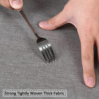 Tenda da doccia impermeabile in poliestere Garvee con ganci per bagni e vasche da bagno 48"x72" grigio