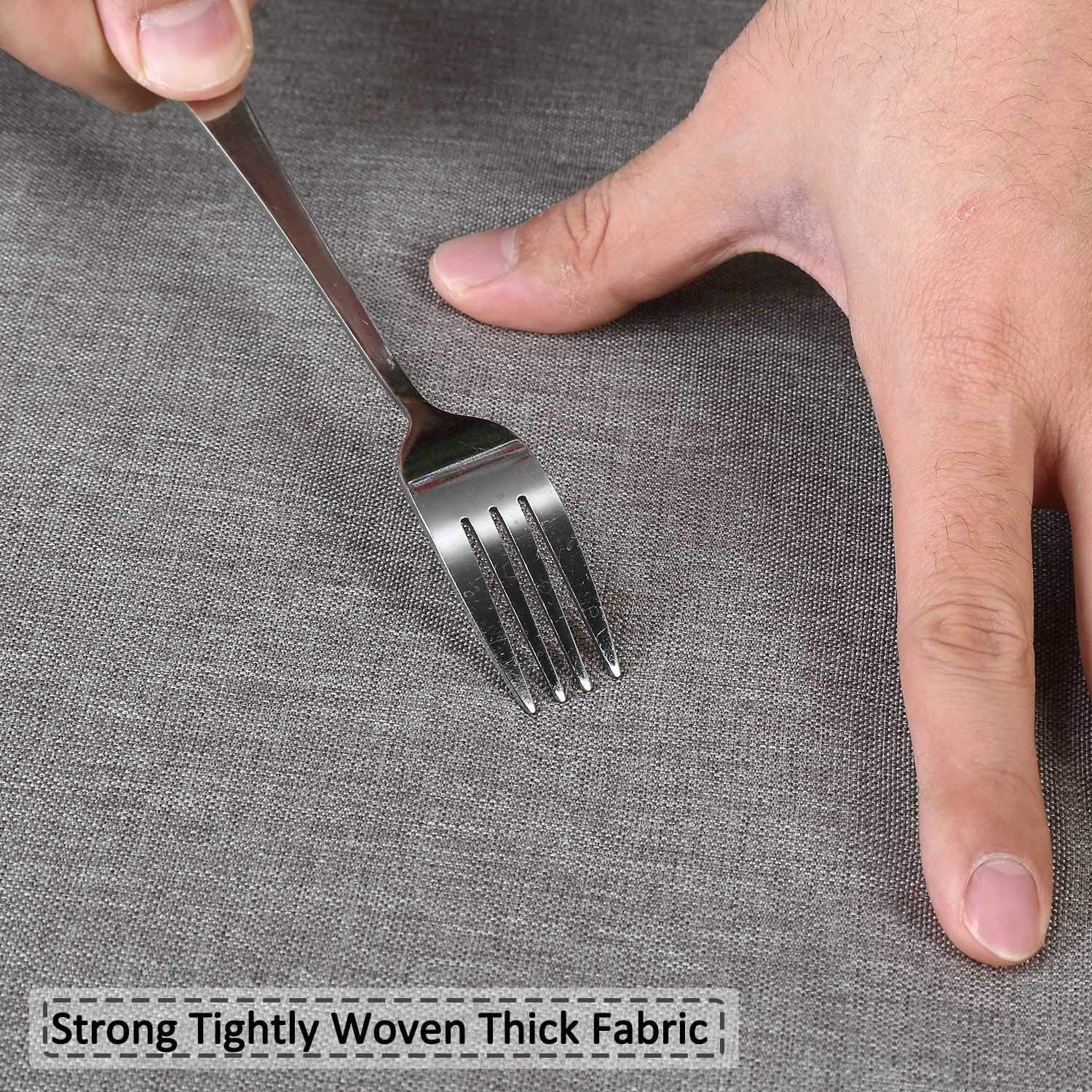 Tenda da doccia Garvee in poliestere impermeabile con ganci per vasca e doccia 72"x96" grigio