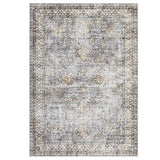 Tappeto Garvee Perlfleece Blu 160x230 cm 100% Poliestere Lavabile Soggiorno Cucina Motivo a Quadri