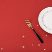 Tovaglia natalizia Garvee rossa idrorepellente con albero di Natale rettangolare 54 x 79 pollici