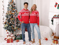 Maglione natalizio da uomo Garvee, brutto, girocollo, con renna, unisex, rosso, XXL, caldo e confortevole.