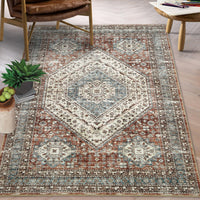 Tappeto lavabile Garvee, facile da pulire, antiscivolo, per camera da letto e soggiorno, 80x150 cm, marrone