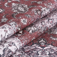 Tappeto vintage Garvee morbido e lavabile per camera da letto e soggiorno 160x230 cm rosso antiscivolo a pelo corto