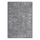Tappeto Vintage Garvee Grigio 240x340cm Morbido Lavabile in Lavatrice Antiscivolo Facile da Pulire Soggiorno Camera da Letto